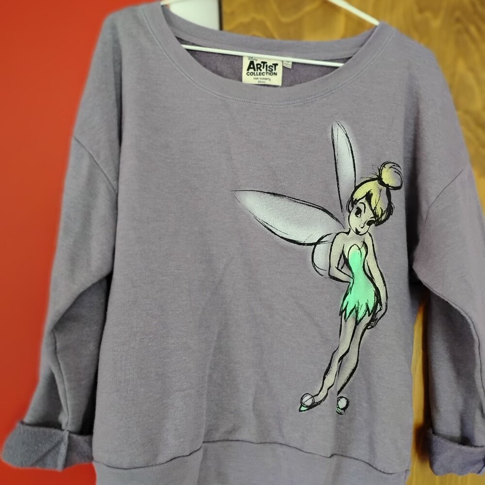 Purple Tinkerbell Artist Collection by Disney for Target sweatshirt size M